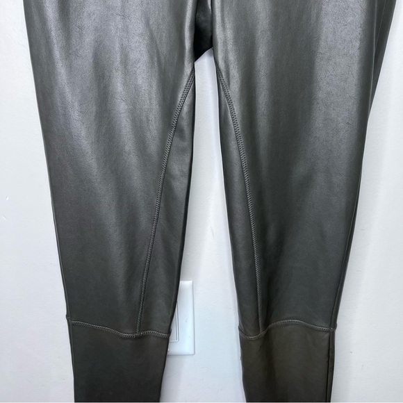 Aritzia Wilfred Daria Faux Leather Leggings Size Medium Neutral Minimalist - Picture 5 of 11